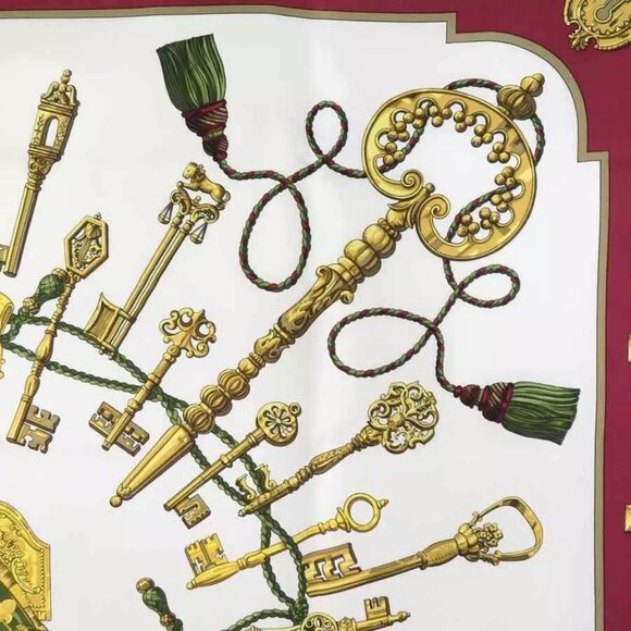 Auth HERMES Carre 90 Scarf Multicolor Silk - Picture 7 of 10